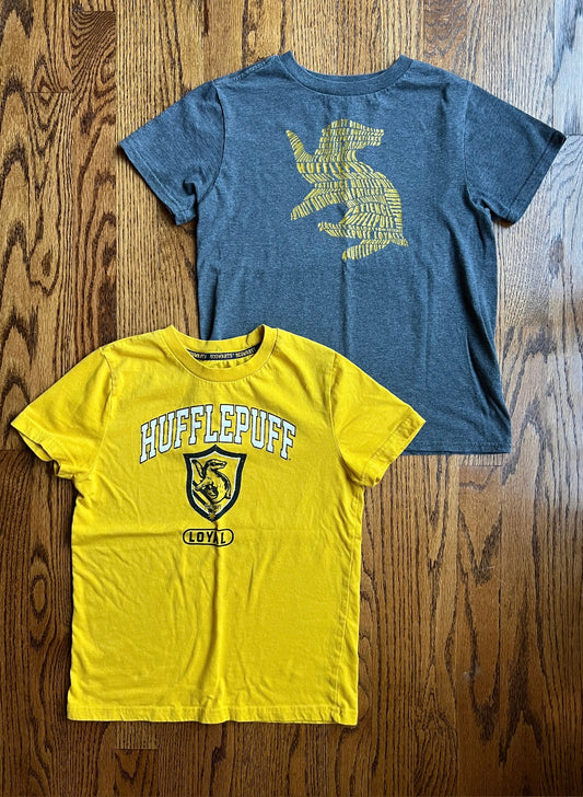 Seller #115 - Youth Medium Harry Potter / Hufflepuff T Shirts, Set of 2, GUC