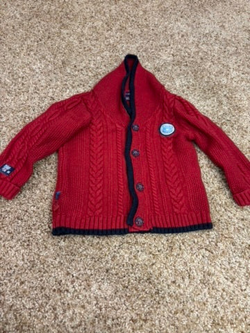 #86A 6mo boys red sweater,