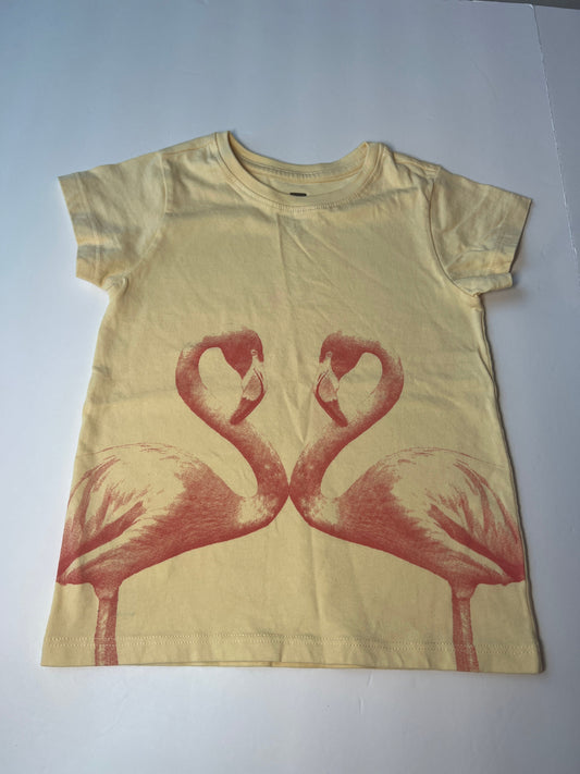 #180 Girls 4T Tea Flamingo Short Sleeve