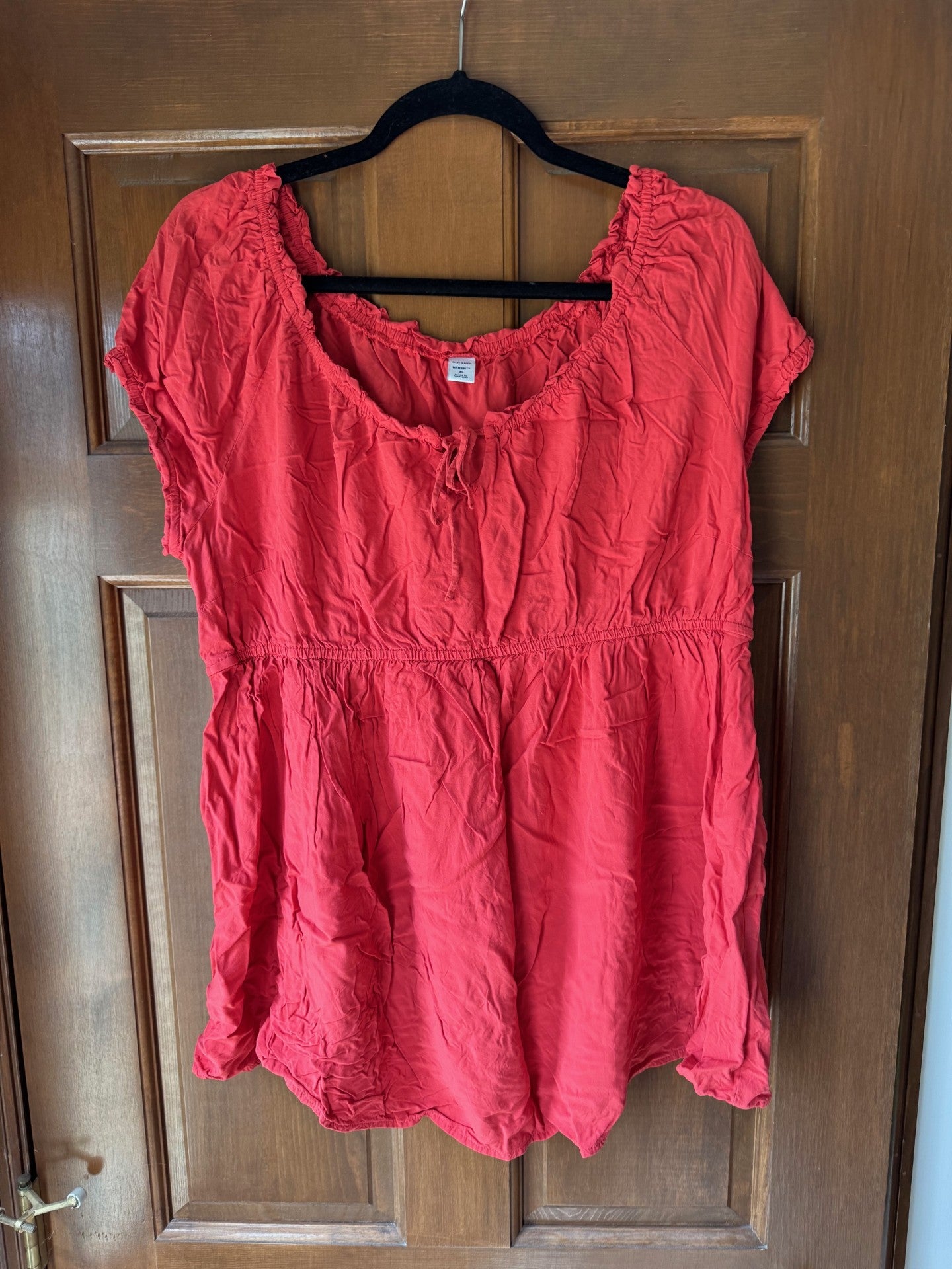 Seller #126 Old Navy Maternity L Coral Short Sleeve Blouse