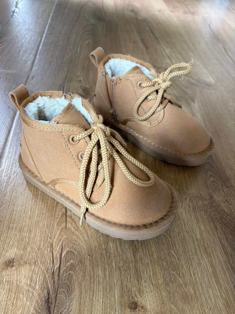 #6 - Dream Pairs Boys Fleece-Lined Boots - Size Toddler 10