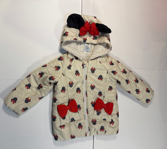 #141 Girls 3T Disney Minnie Mouse Puffer Jacket