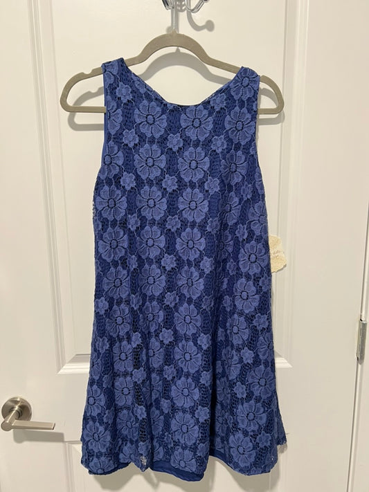 Seller #76 - Altar'd State Mini Dress - Lace - Blue - Size Large - NWT