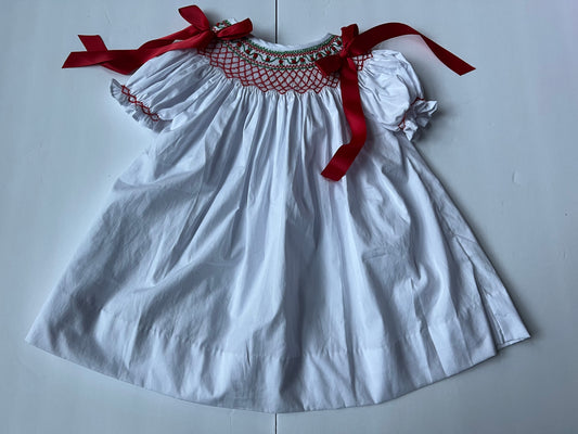 Cecil & Lou Smocked Rosette with Ribbons Girls Size 24 months