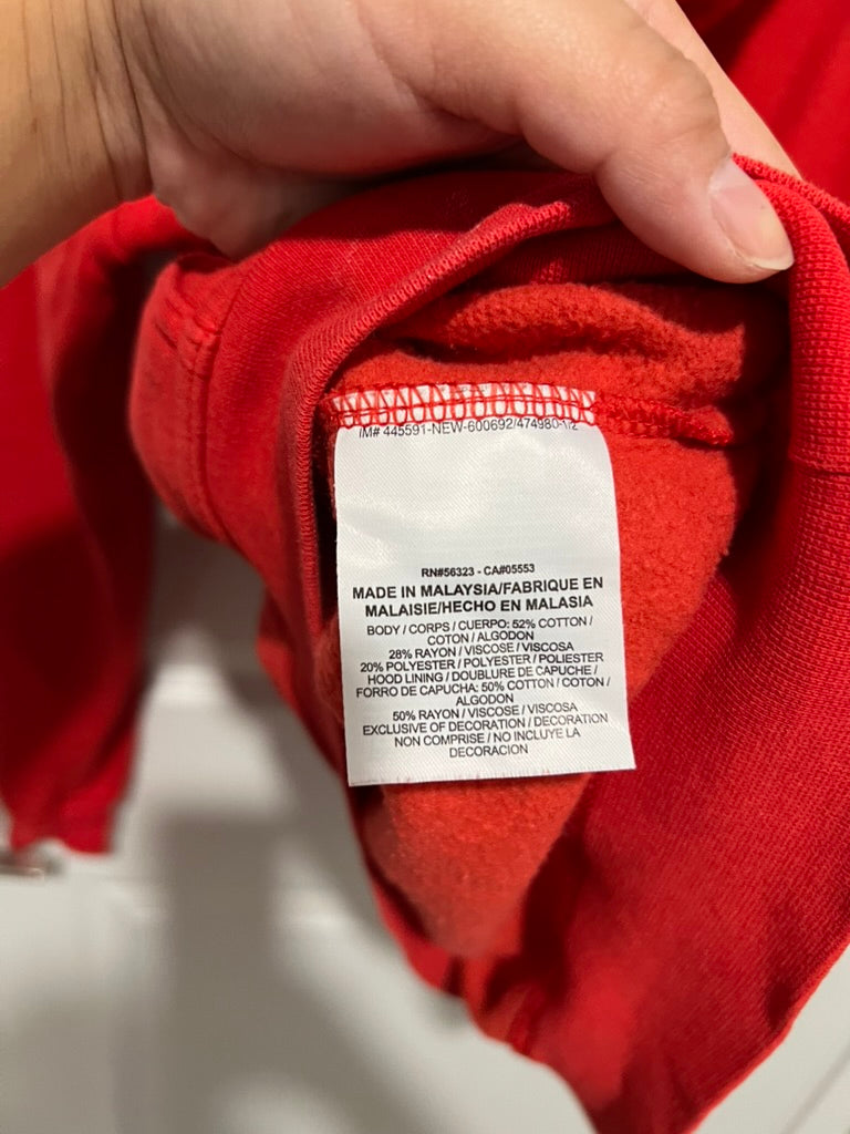 Seller #76 - Nike The Ohio State University Hoodie - Red w/ Logo - Size Large