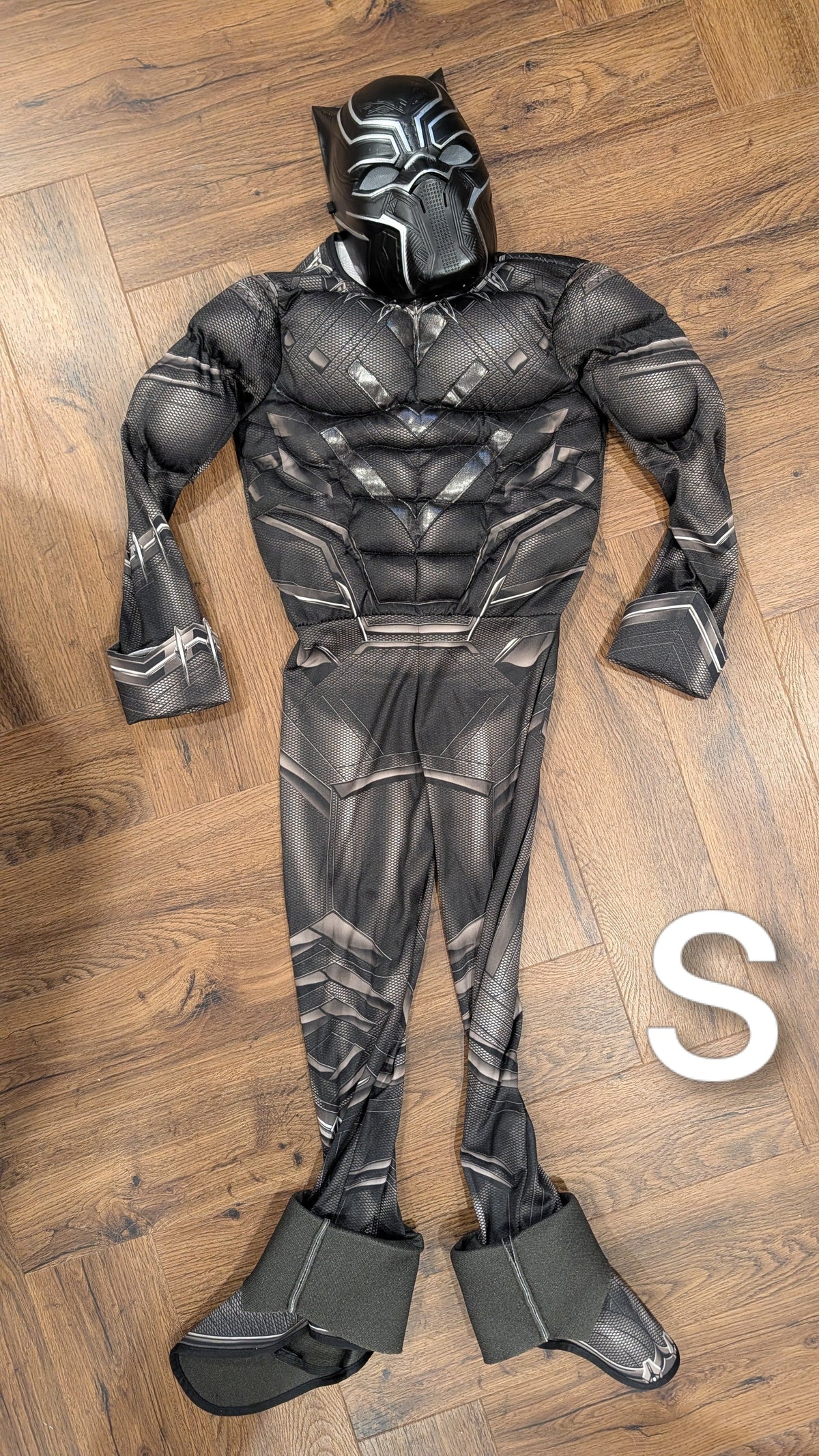 #3 Blank Panther muscle costume, size S