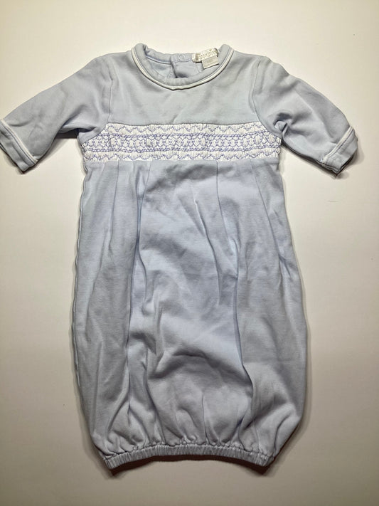 #129 Kissy Kissy NB smocked gown