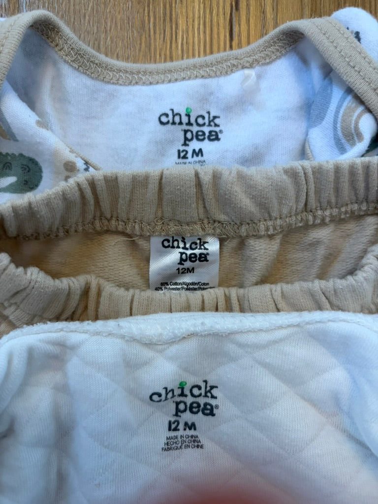 #6 - Chick Pea Boys Outfit with Vest - 12 months