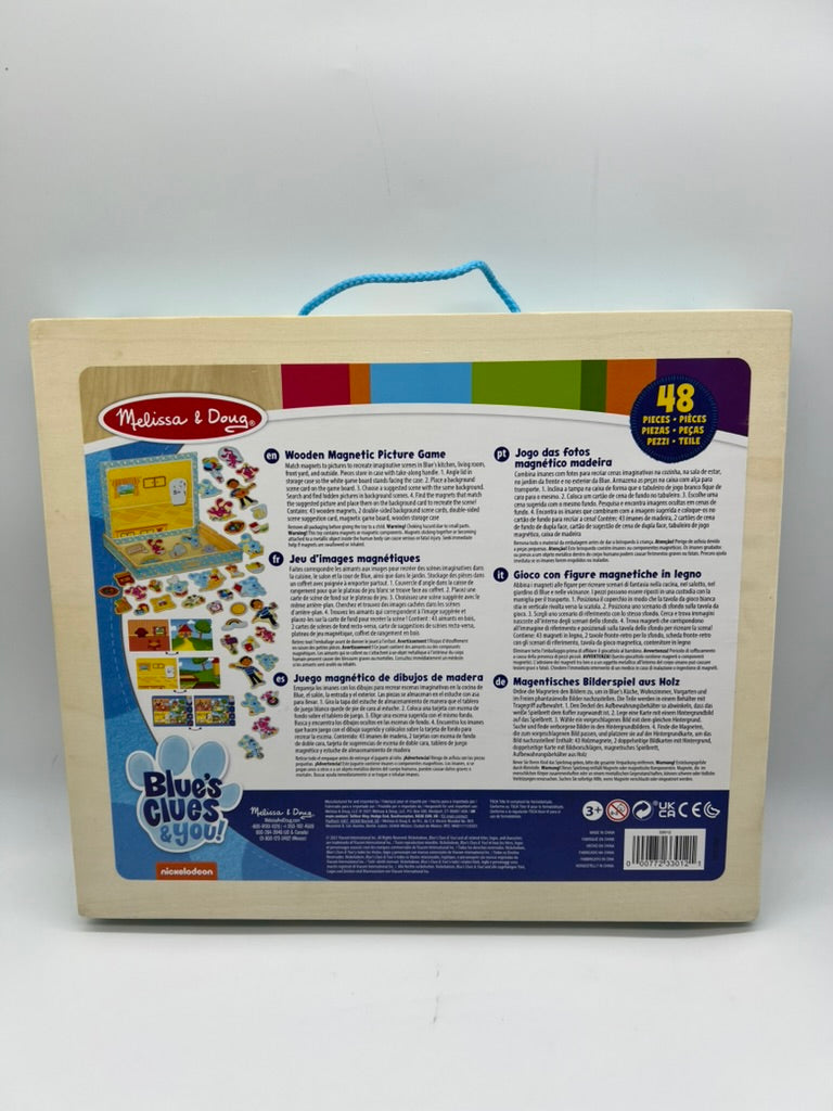 Seller #76 - Melissa Doug Blues Clues Magnetic Wooden Picture Game Carrying Case Magnet