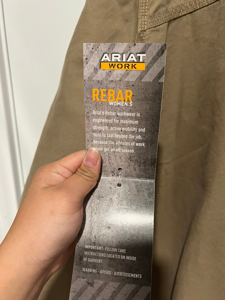 Seller #76 - Ariat Women's Rebar Canvas Long Sleeve Snap Shirt Jacket NWT - Insulated - 2XL