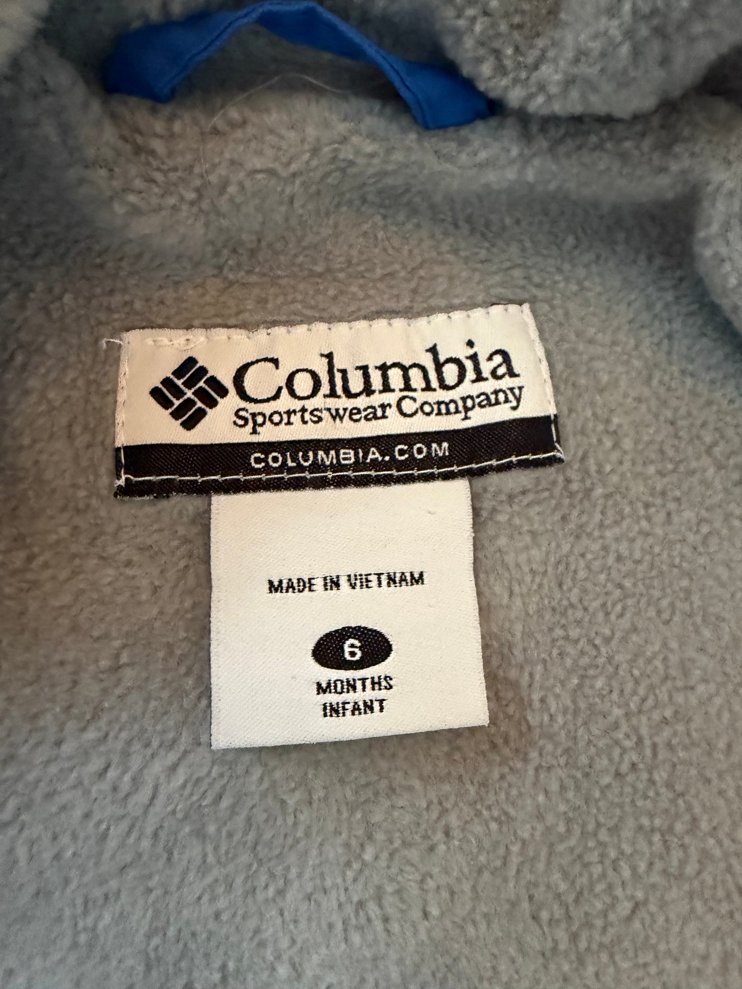 #6 - Columbia Boys Blue Snowsuit - 6 months
