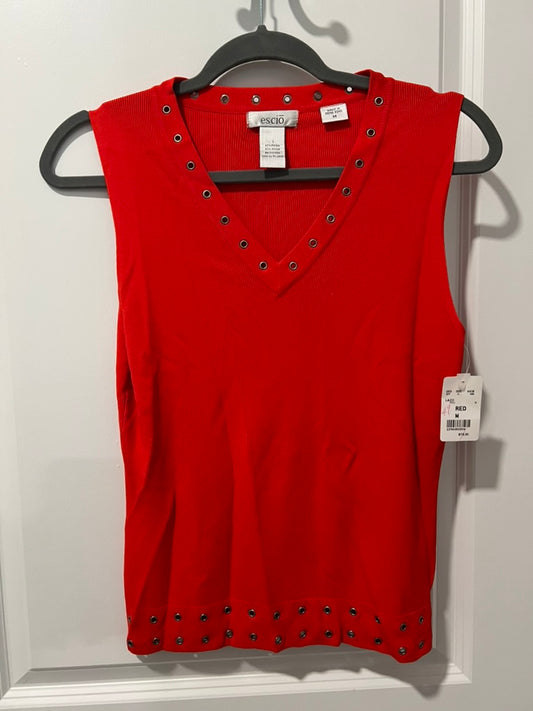 Seller #76 - Escio Sleeveless Top - Orange - New With Tags - Rayon Blend - Size Medium