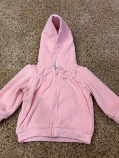 #47 girls fleece jacket, 9mo, carters