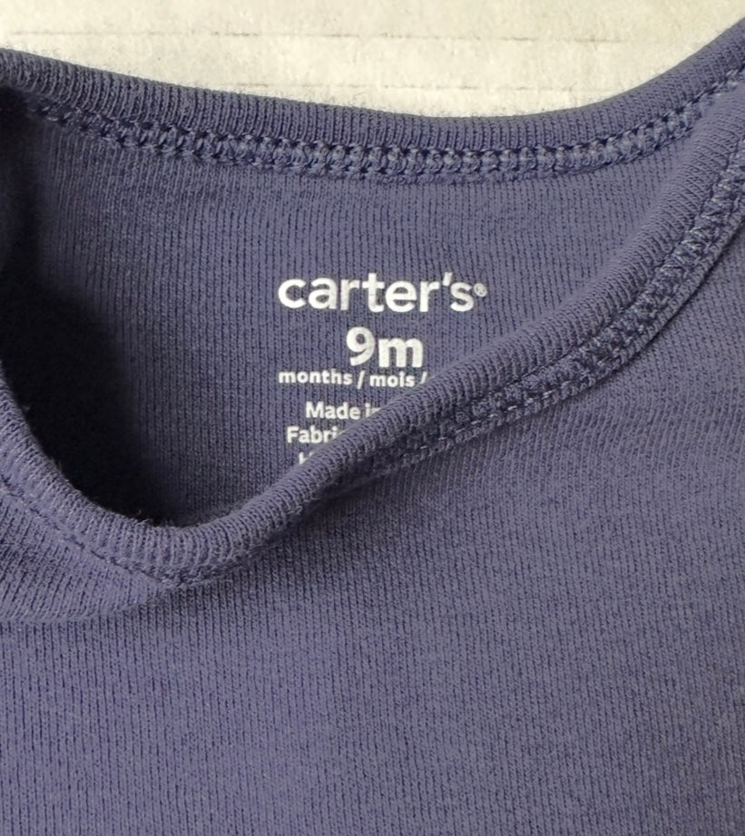 #146 Carter's L/S Bodysuit Set of 3 Boys 9M