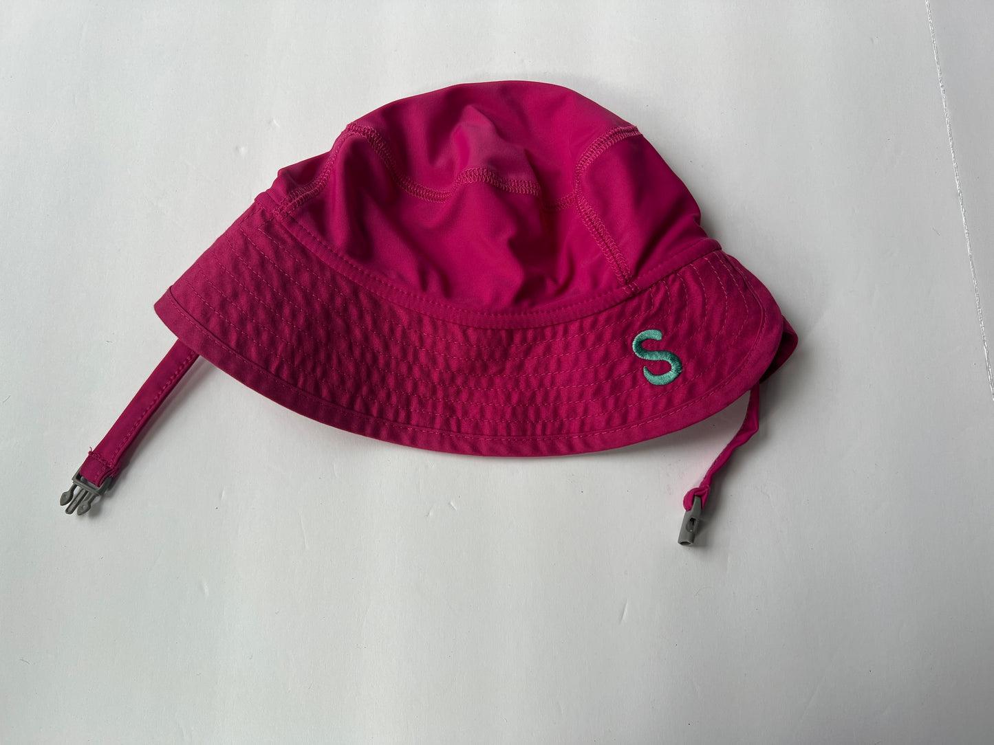 #77B Girls 12 Month Primary Hot Pink Sun Hat with S