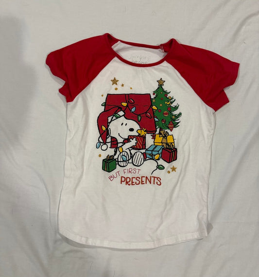 Seller #142 Girls size 8 Snoopy Christmas shirt