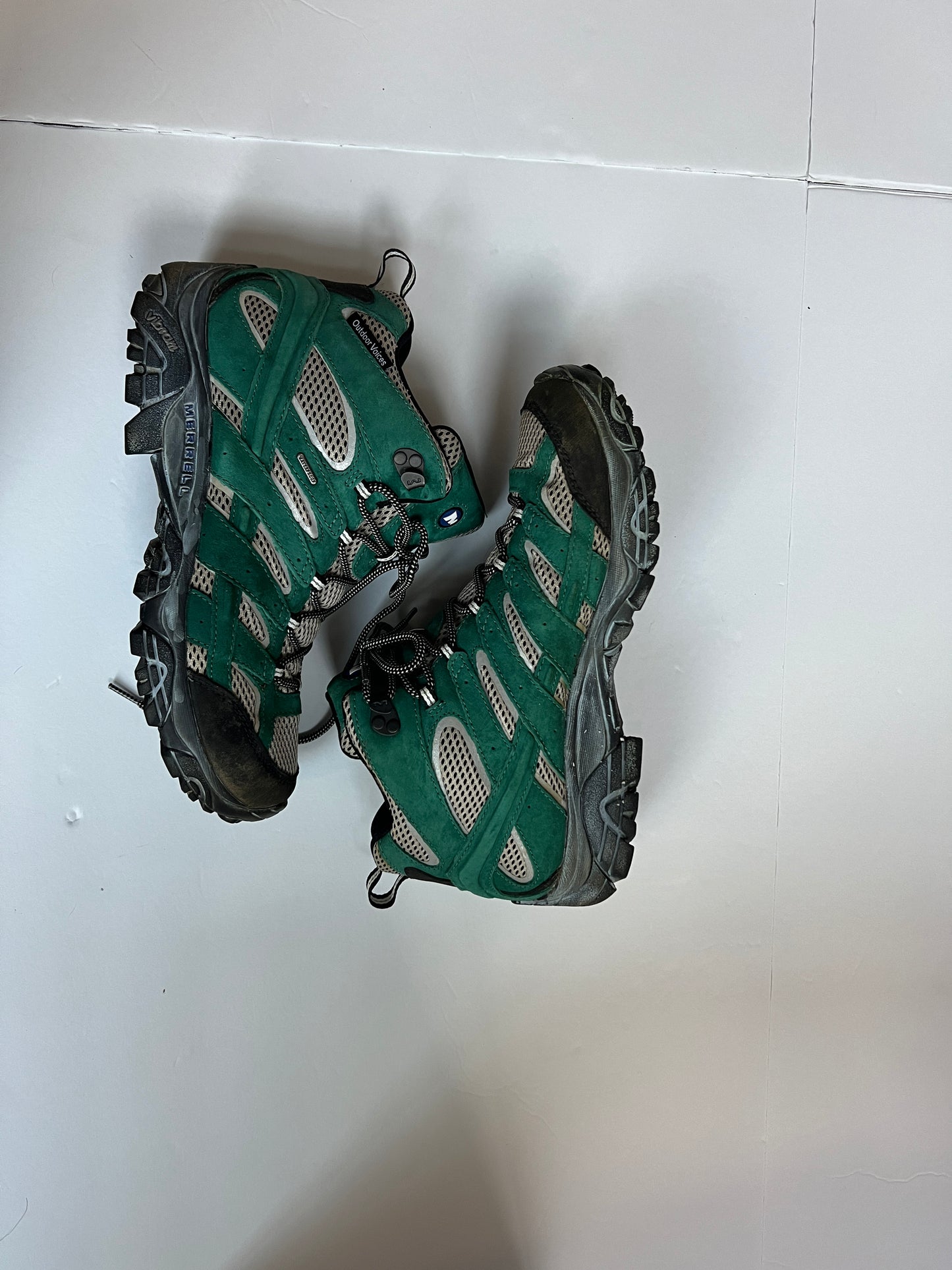 Mens Shoe Size 12 Merrell Green MoWaterproof High Rise Hiking Boots