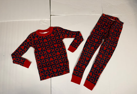 #141 Unisex 6-7 (120) Hanna Andersson XO Valentine Long Sleeve Pajamas