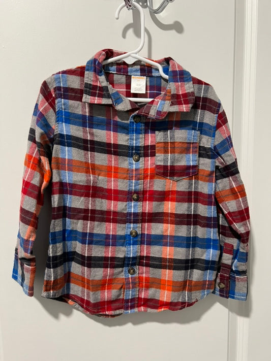 Seller #76 - Gymboree Boys Plaid Button Up Shirt Size 4T