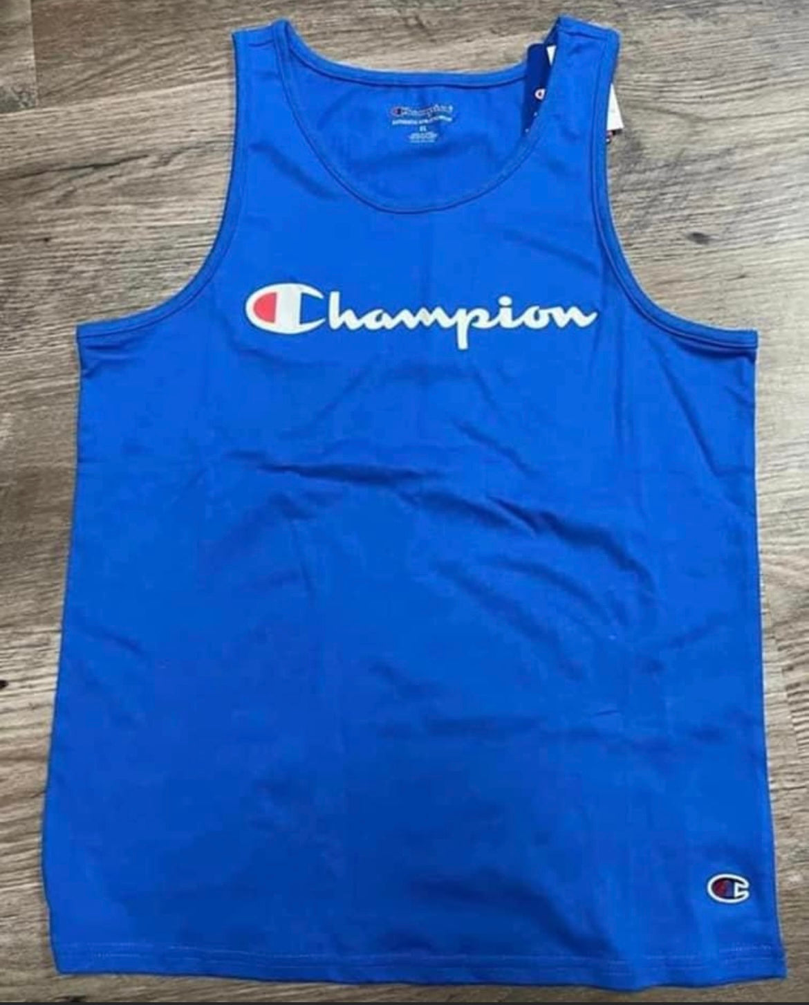 New boy XL champions muscle tee blue