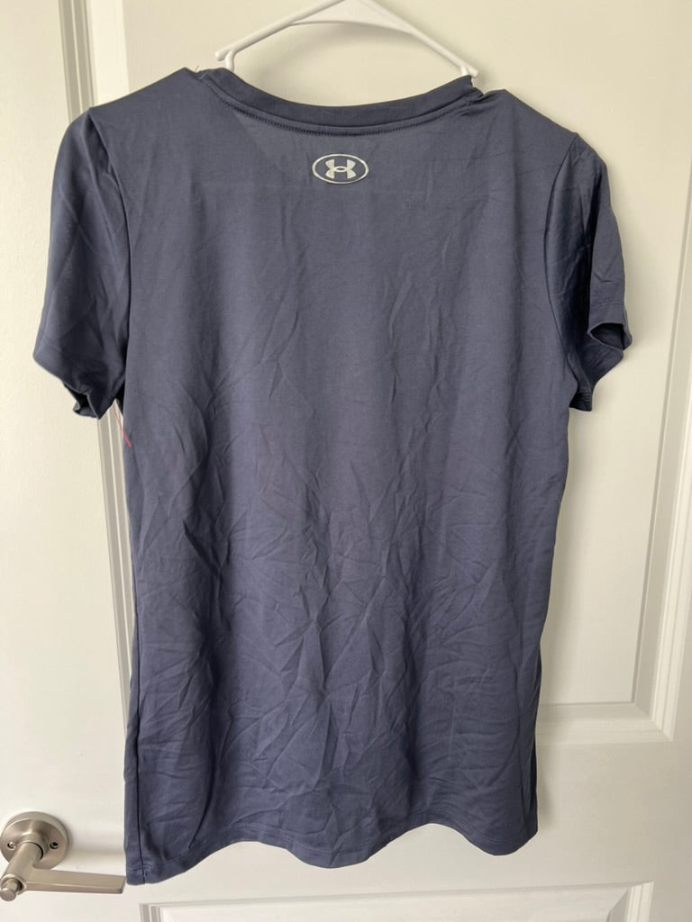 Seller #76 - Under Armour Women's Tech Solid Script Logo Tee NWT - Blue - Size Small