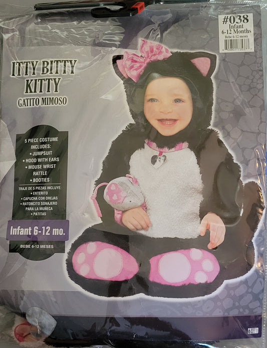 #59 Itty Bitty Kitty Infant Costume Size 6-12 Months