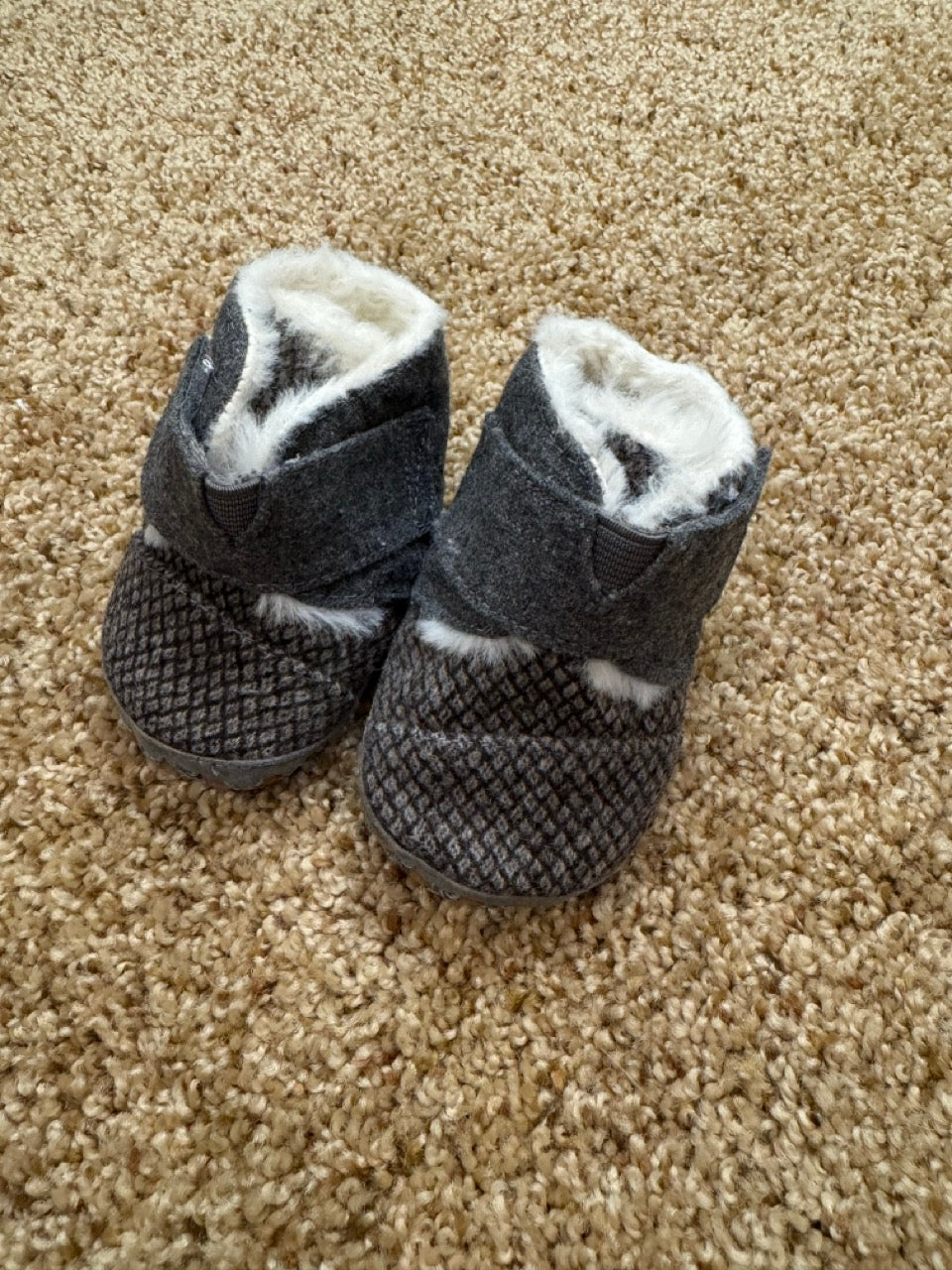 #86A boys booties, size 2, toms