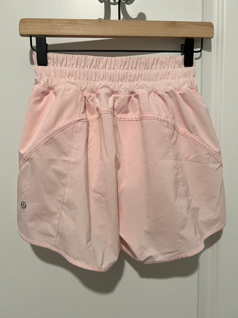 Seller #76 - Lululemon Track That Mid-Rise Lined Short 5" - Strawberry Milkshake - Size 4