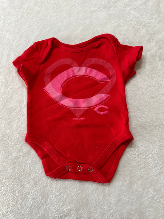 Girls 0-3 months Cincinnati Reds onesie