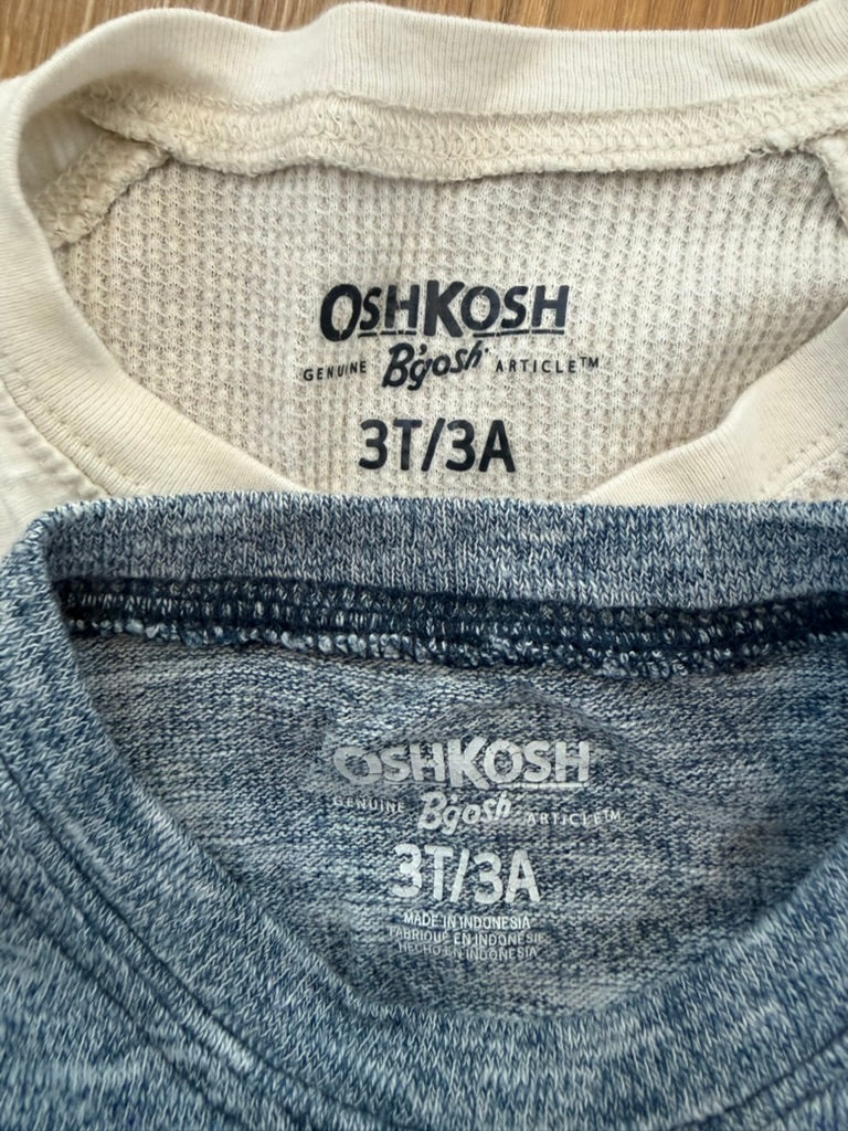 #6 - Osh Kosh Boys Long Sleeved Shirts (bundle of 2) - 3T