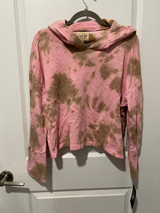 Seller #76 - CHASOR Sweatshirt Large Tie-dye Cropped Pullover Hoodie Pink - New With Tags