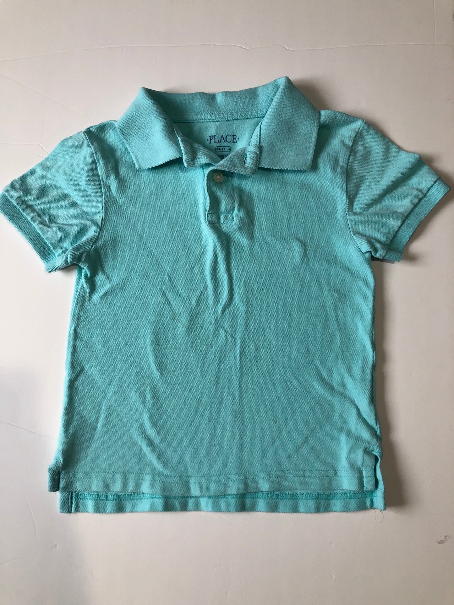 4 t boys button up polo children’s place summer t shirt Teal blue