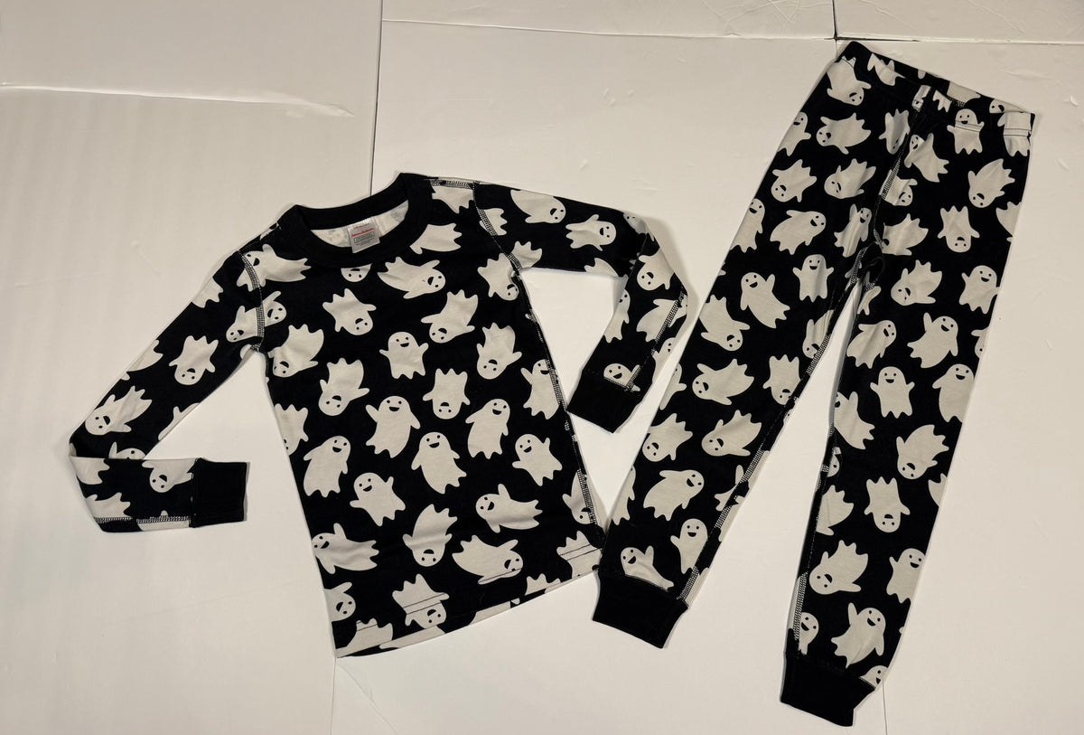 #141 Unisex Size 5 (110) Hanna Andersson Ghost Long Sleeve Pajamas