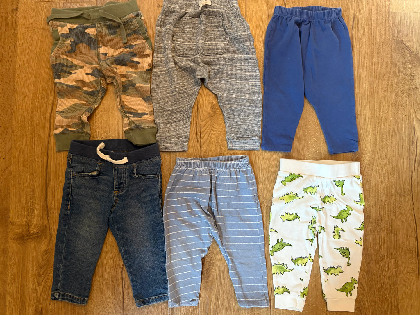 #6 - Old Navy Boys Assorted Pants (6 pairs)  - 12-18 months