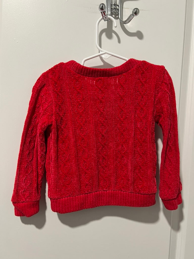 Seller #76 - Wonder Nation Girls' Cable Knit Sweater Size 2T Red