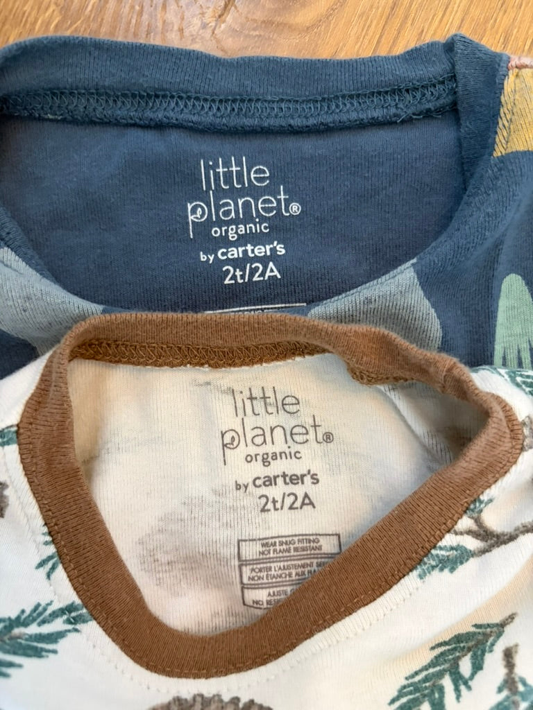 #6 - Carters Little Planet Long Sleeved Pajamas (set of 2) -2T