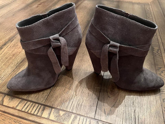 Nine West Gray Suede Boots Women's Shoe Size 8.5