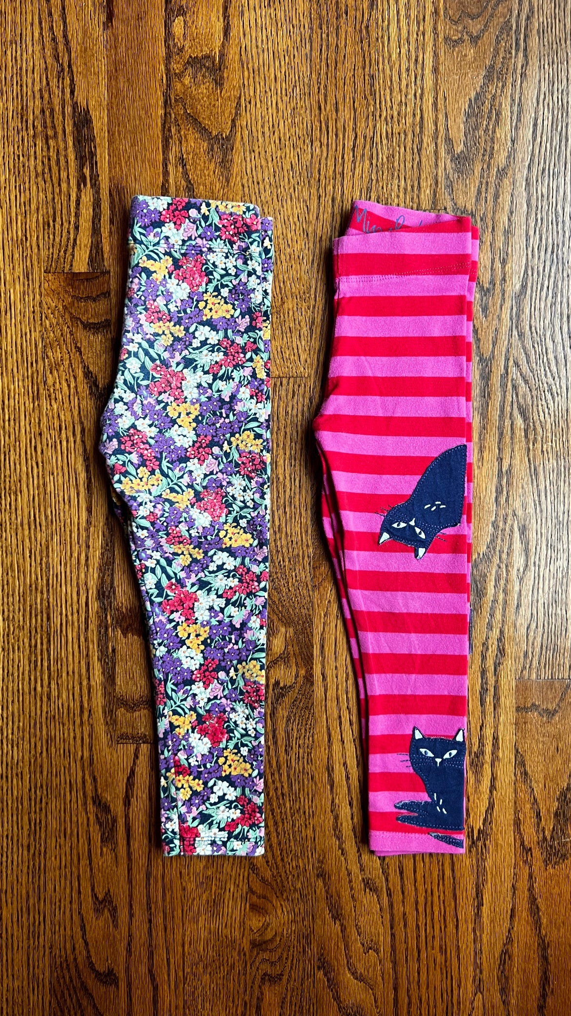 Seller #115 - Boden Girls 3-4Y Leggings Bundle (Floral + Cats), GUC