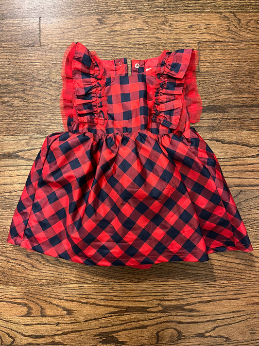 12 months Cat and Jack red and navy dress