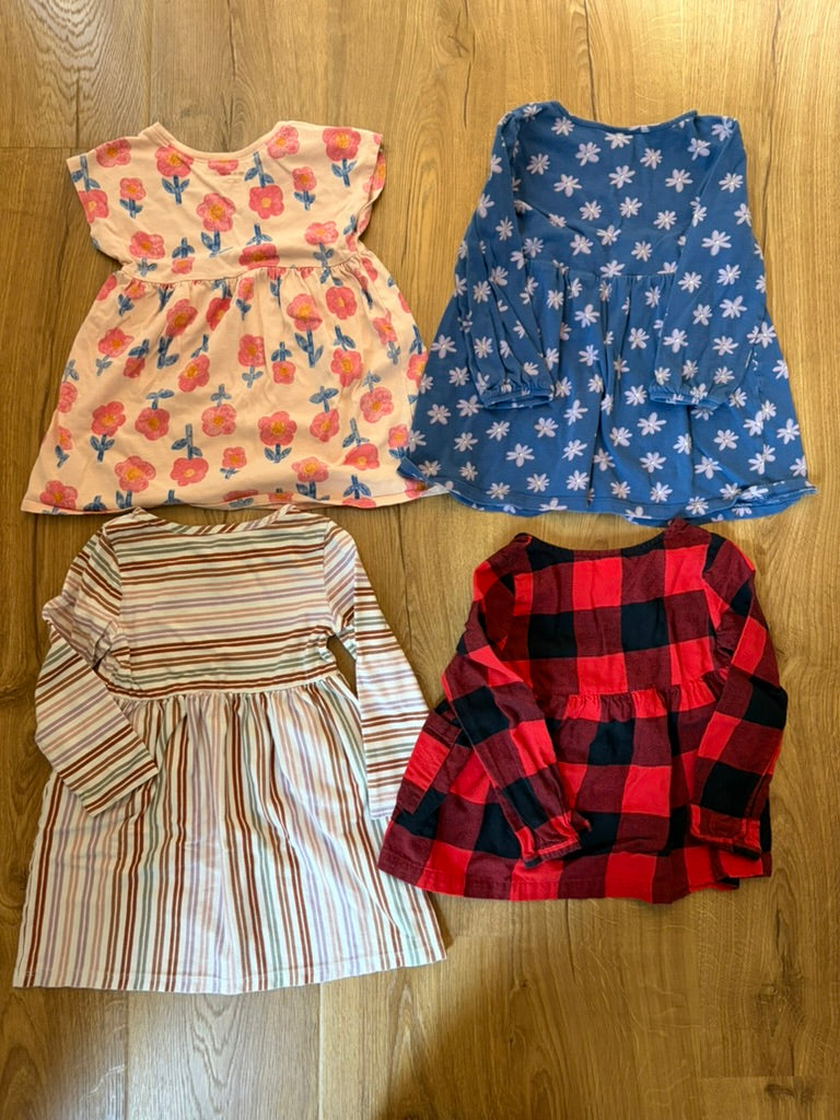 #6 - Girls Dresses (bundle of 4) - 3T