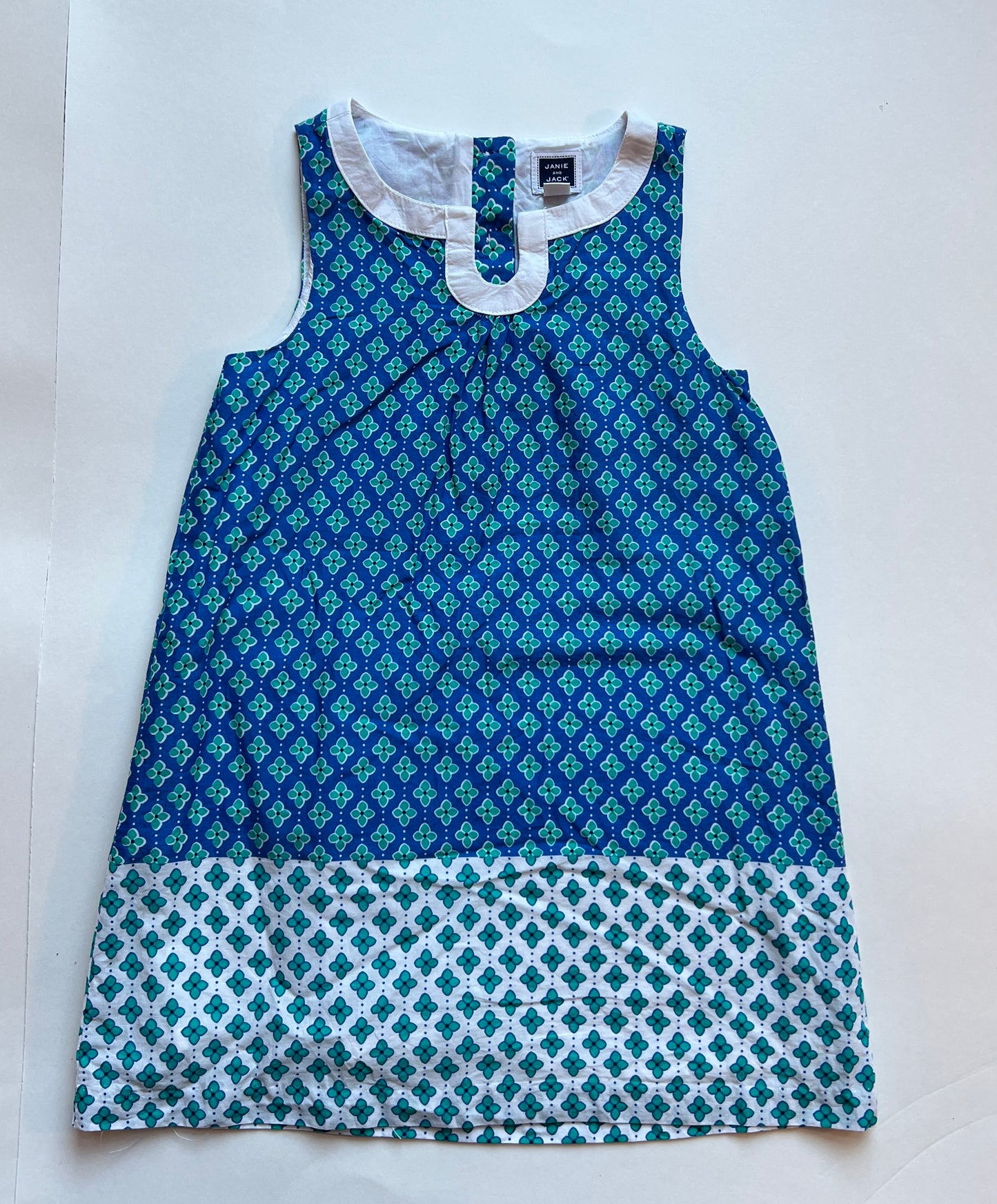 Girls 3Y Janie and Jack Blue and Teal Sundress