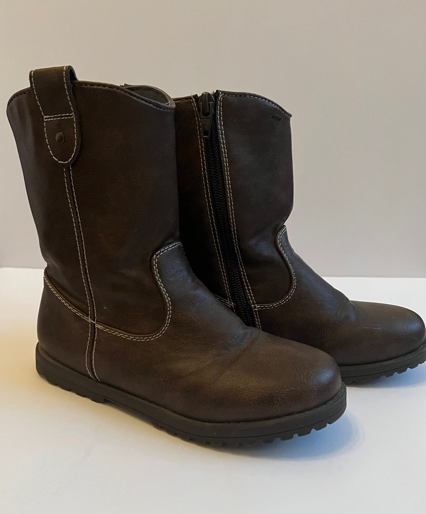 #180 Boys Shoe Size 1 Gymboree EUC Brown Boots