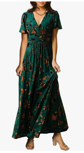 #154 Simplee Amazon Velvet Burnout Midi Dress Women's XL EUC
