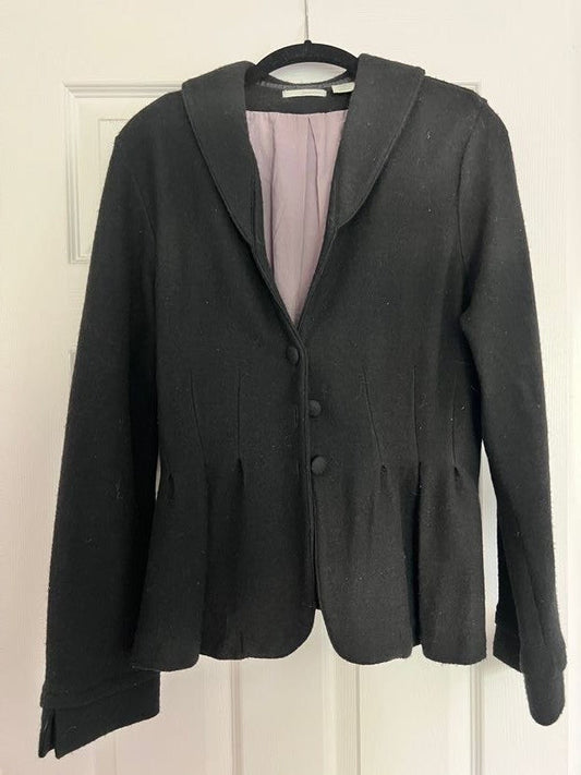 #176 - Anthropologie wool sweater jacket womens | XL