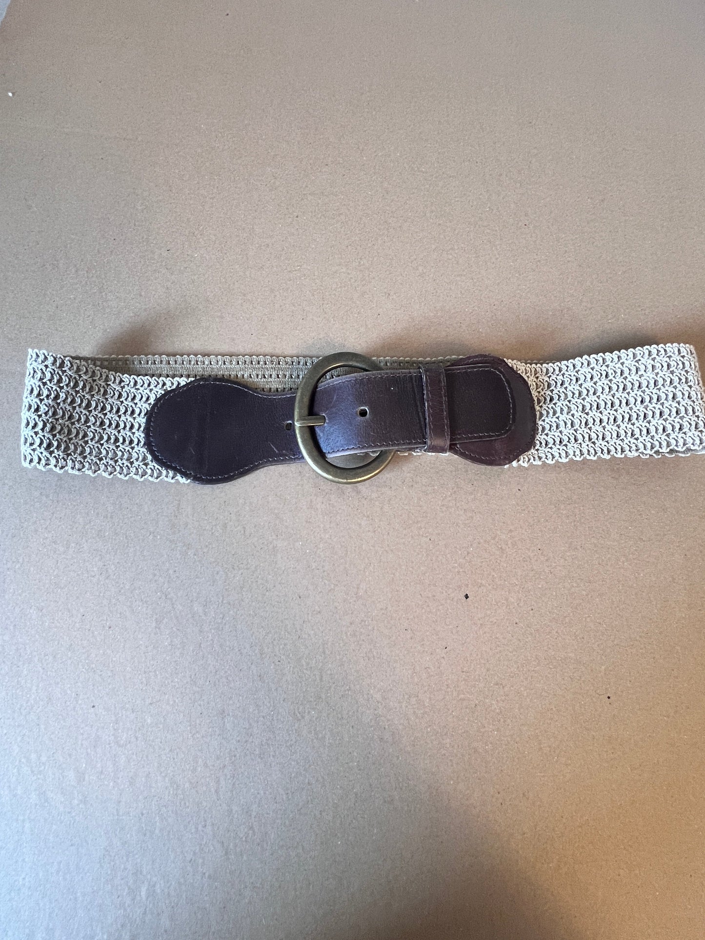 #176 - Anthropologie women’s wide stretchy belt | L