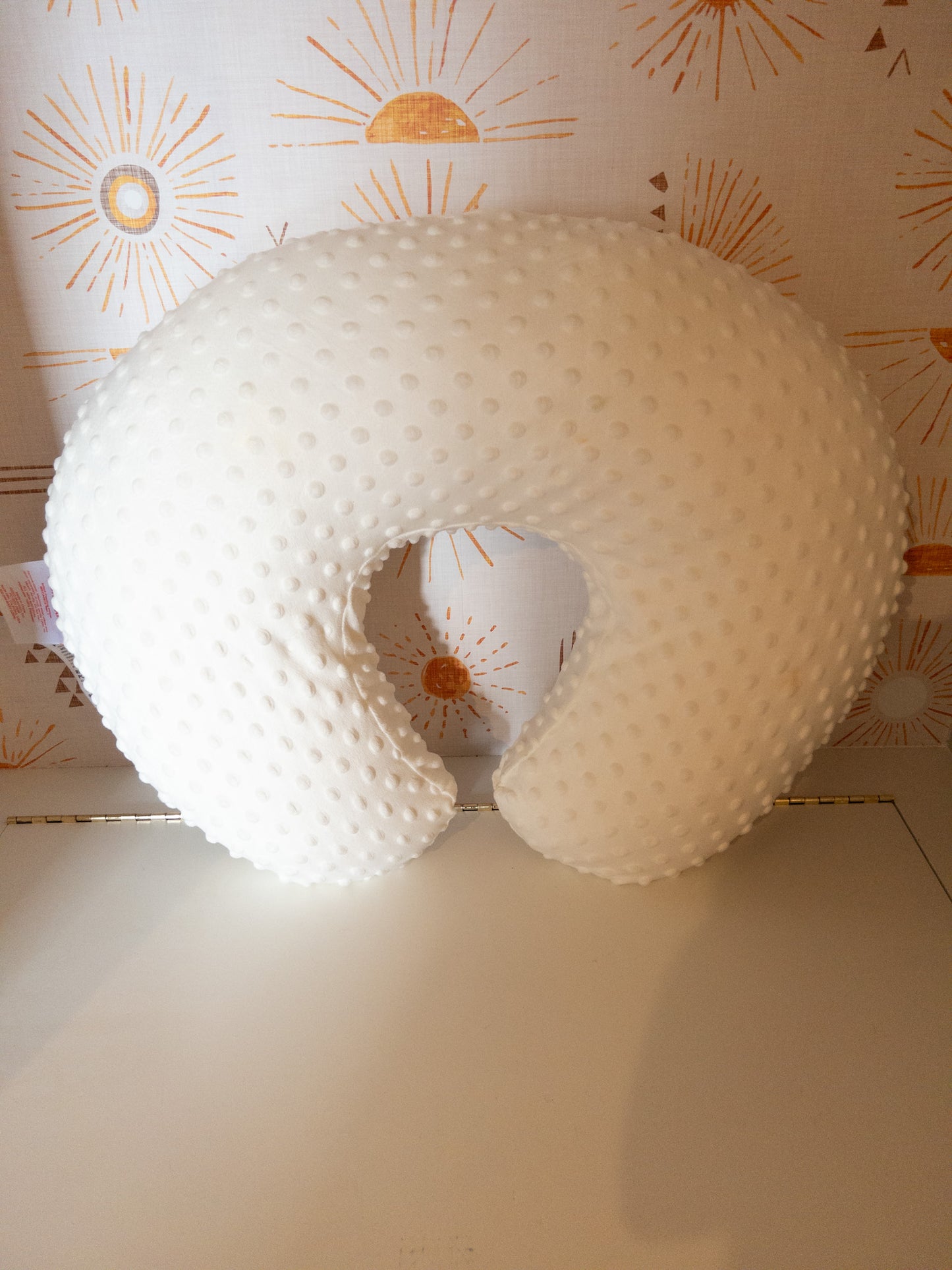 #12 Target Boppy nursing pillow with cover. White