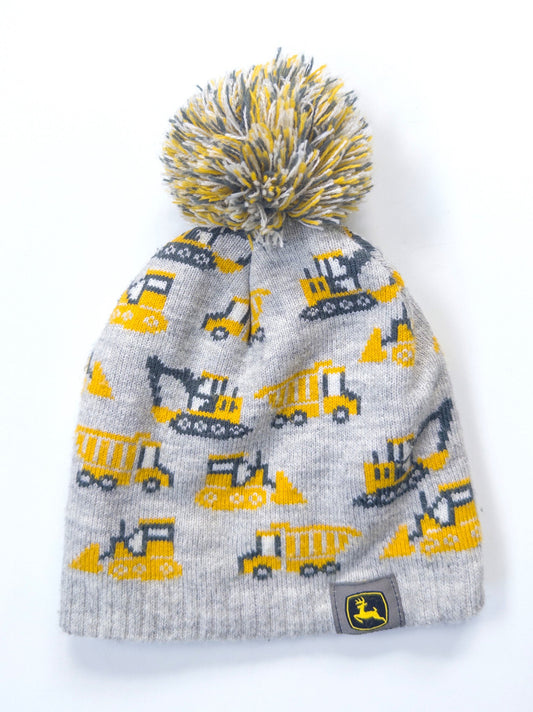#153 John Deere Construction Trucks Winter Hat Size Toddler