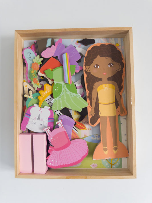 #153 Story Magic Magnetic Wooden Dress-Up Doll