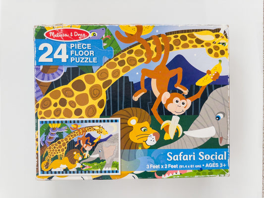 #153 Melissa & Doug 24-Piece Safari Floor Puzzle