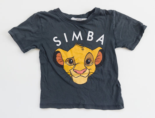 #153 H&M Dark Grey Simba T-shirt Toddler Size 2-4